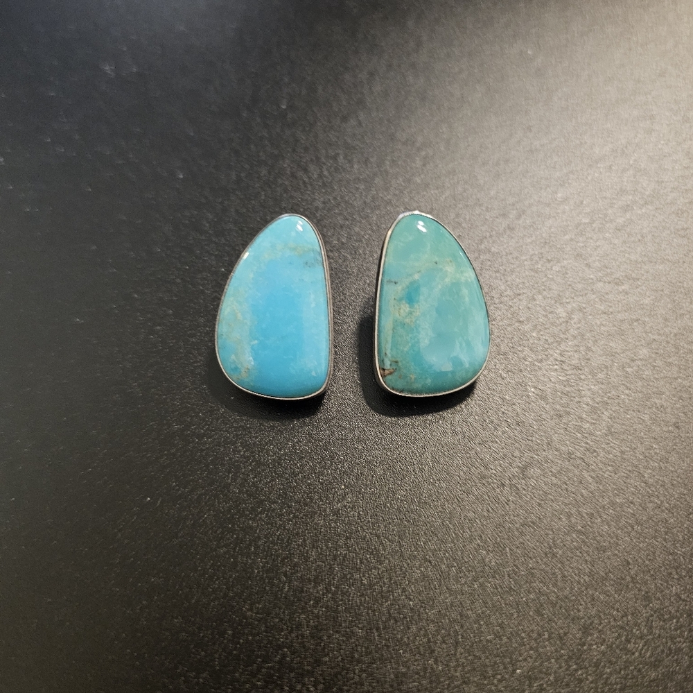 Turquoise Silver Earrings